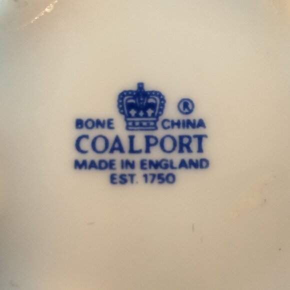 Coalport Mini Floral Trinket Box Bone China White Round England 3D - Picture 6 of 7